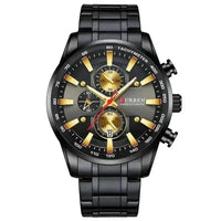 Curren Silver Blue Quartz Mens Watch