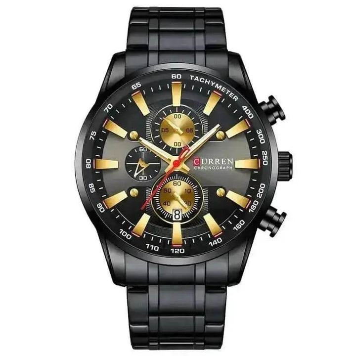Curren Silver Blue Quartz Mens Watch - GiFTiFY