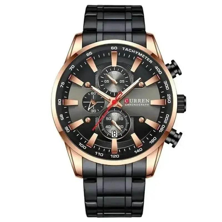 Curren Silver Blue Quartz Mens Watch - GiFTiFY