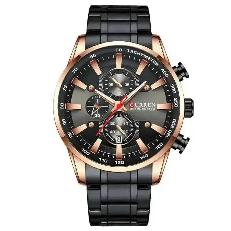 Curren Silver Blue Quartz Mens Watch men's Watches by VANA Trade