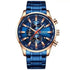 Curren Silver Blue Quartz Mens Watch - GiFTiFY