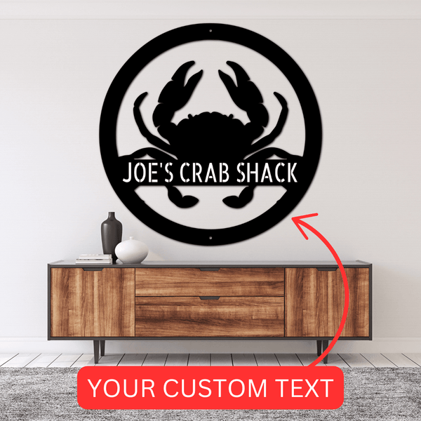 Crab Personalized Gifts - Custom Metal Sign - GiFTiFY