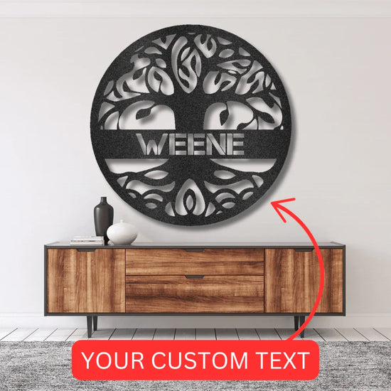 Tree of Life Sign - Custom Metal Sign, Family Tree, Wedding Present - GiFTiFY