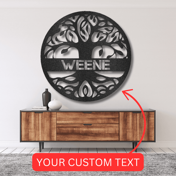 Tree of Life Sign - Custom Metal Sign, Family Tree, Wedding Present - GiFTiFY