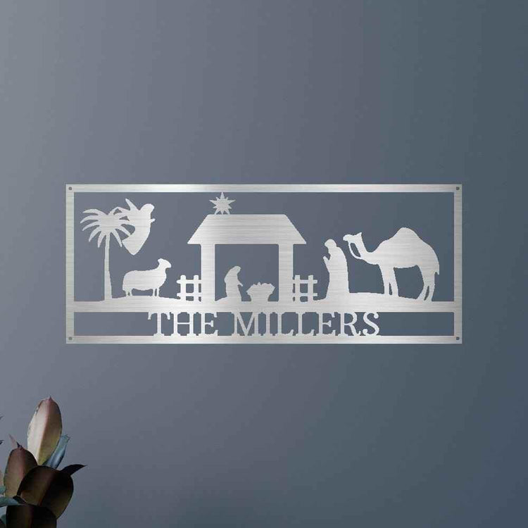 Nativity Personalized Gifts - Custom Metal Sign - GiFTiFY