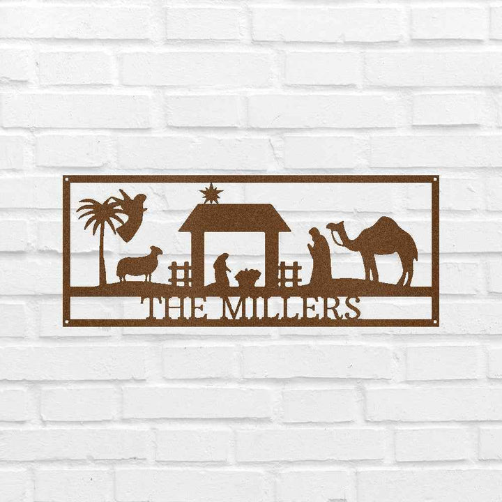 Nativity Personalized Gifts - Custom Metal Sign - GiFTiFY