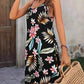 Plus Size Printed V-Neck Cami Dress - GiFTiFY