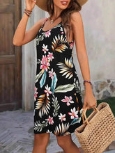 Plus Size Printed V-Neck Cami Dress - GiFTiFY