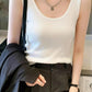 Plus Size Ribbed Scoop Neck Tank - GiFTiFY