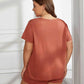 Plus Size Round Neck Short Sleeve Two-Piece Loungewear Set - GiFTiFY