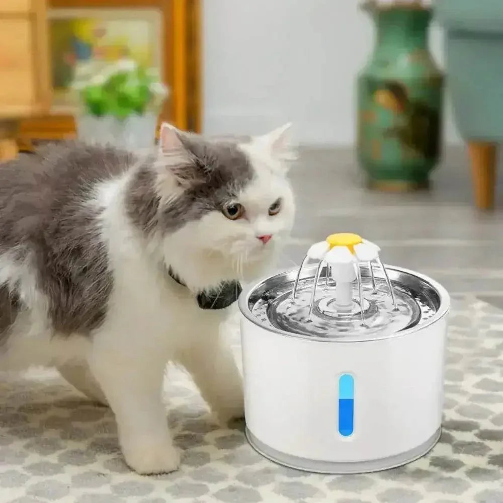 Daisy Nozzle Pet Cat Water Fountain Stainless Steel Pet Water Fountain by DSERS
