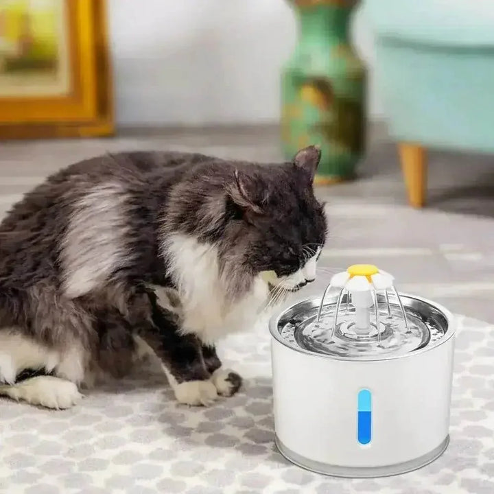 Daisy Nozzle Pet Cat Water Fountain Stainless Steel - GiFTiFY