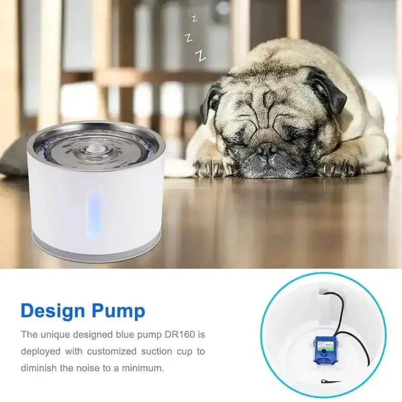 Daisy Nozzle Pet Cat Water Fountain Stainless Steel Pet Water Fountain by DSERS