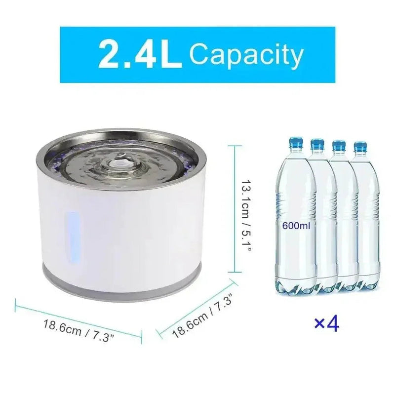 Daisy Nozzle Pet Cat Water Fountain Stainless Steel Pet Water Fountain by DSERS