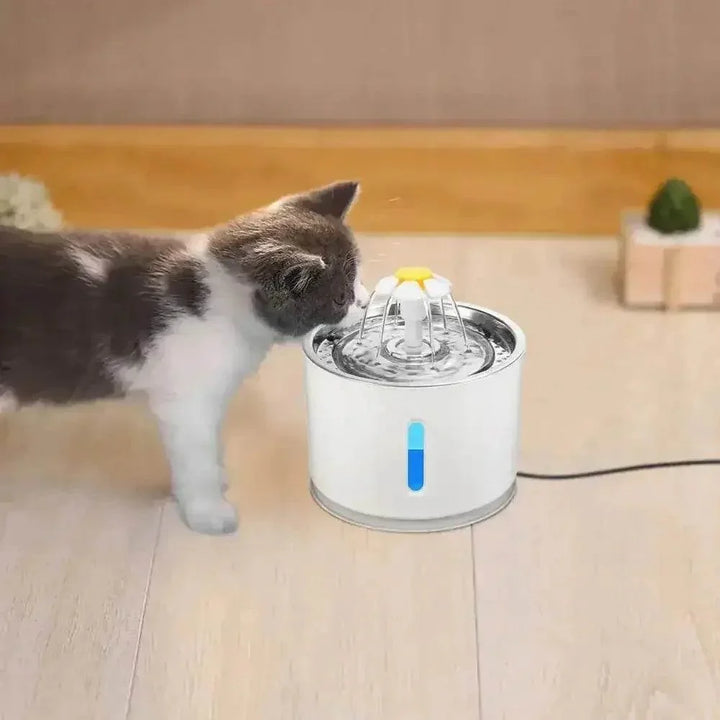 Daisy Nozzle Pet Cat Water Fountain Stainless Steel - GiFTiFY