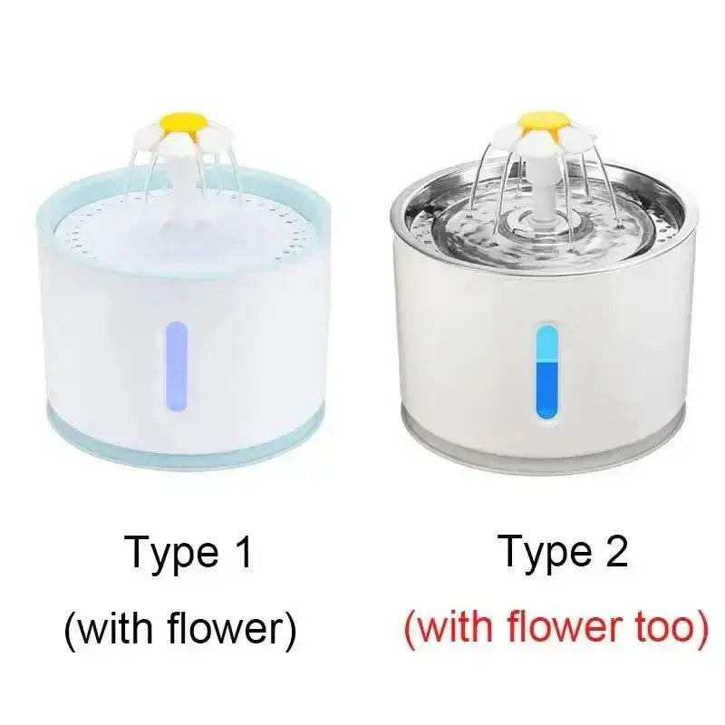 Daisy Nozzle Pet Cat Water Fountain Stainless Steel Pet Water Fountain by DSERS