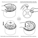 Daisy Nozzle Pet Cat Water Fountain Stainless Steel - GiFTiFY