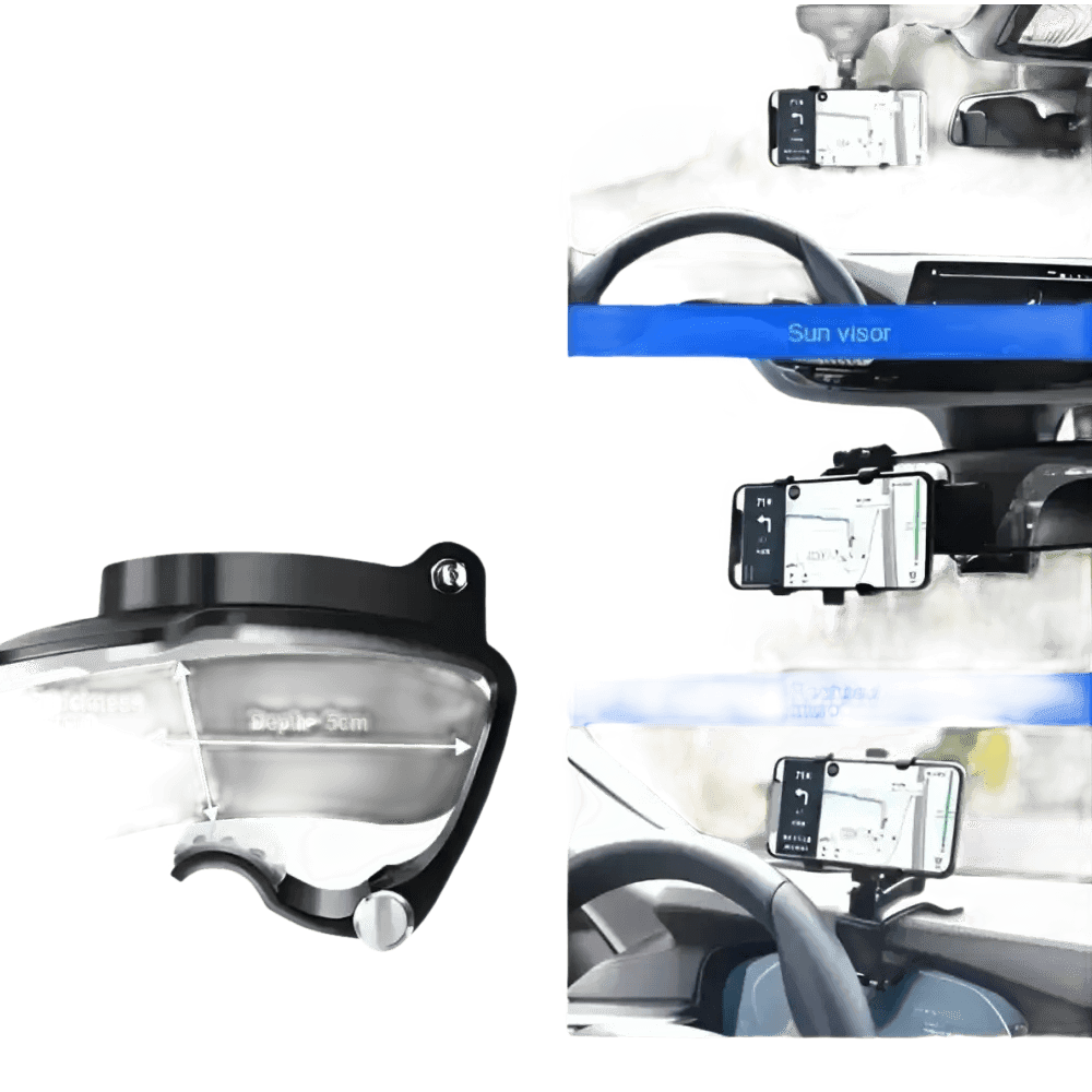 Dashboard Car Phone Holder Adjustable Clamp - GiFTiFY