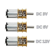 DC 3V/6V/12V N20 Mini Micro Metal Gear N20 Mini Motor with Gearwheel DC Motors 15/30/50/60/100/200/300/500/1000RPM - GiFTiFY