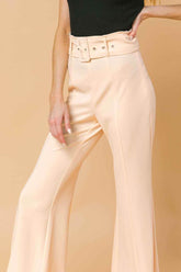 COUNTDOWN THE HOURS WOVEN FLARED PANTS - GiFTiFY