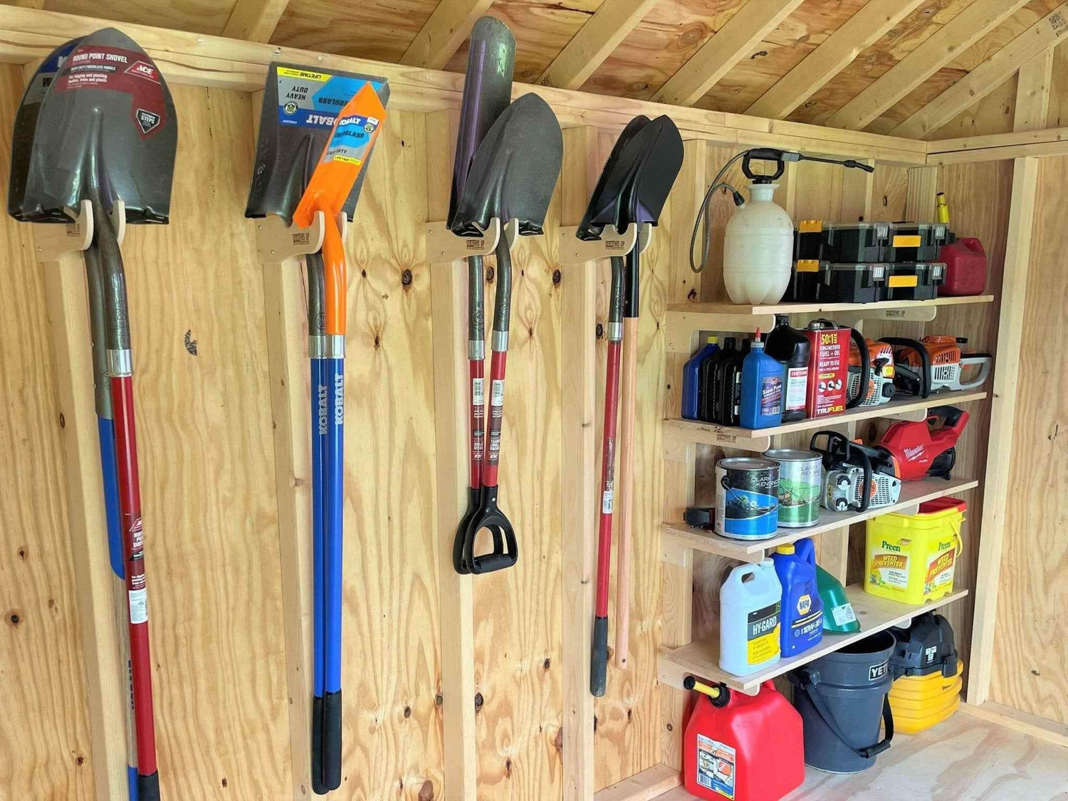 Deluxe Garden Tool Organizer Kit – Yard Tool Rack & Shed Storage System - GiFTiFY
