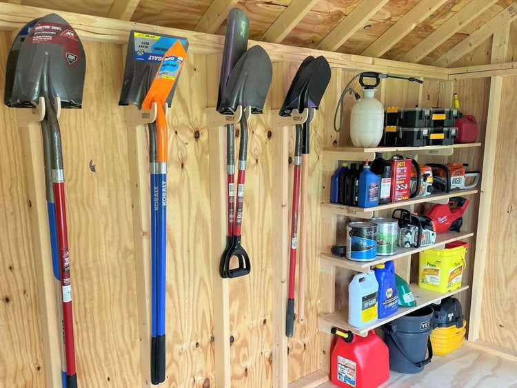 Deluxe Garden Tool Organizer Kit – Yard Tool Rack & Shed Storage System - GiFTiFY