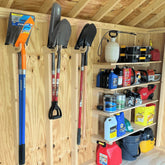 Deluxe Garden Tool Organizer Kit – Yard Tool Rack & Shed Storage System - GiFTiFY