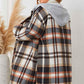 Honey Plus Size Plaid Drop Shoulder Hooded Coat - GiFTiFY