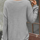 Plus Size Relaxed Fit Waffle Knit Round Neck T-Shirt - GiFTiFY