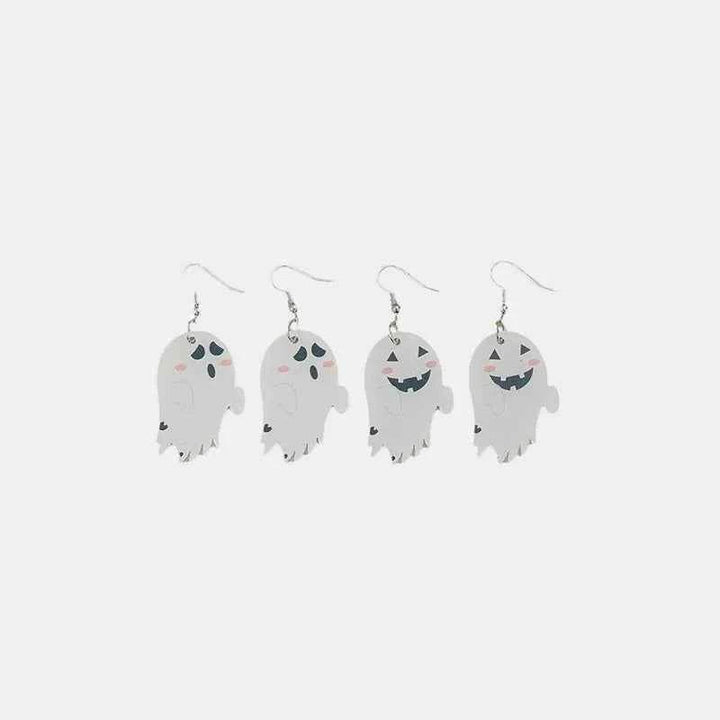 2 Piece Alloy Acrylic Ghost Dangle Earrings - GiFTiFY