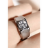 Diamond Silver Wide Band Ring - GiFTiFY