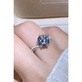 Diamond Twisted Band Ring Turn Heads 2 Carat Moissanite Ring - GiFTiFY