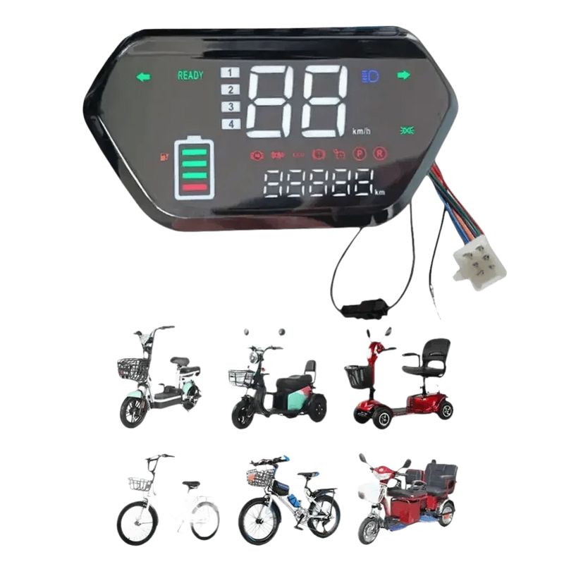 Motorcycle Speedometer LCD Display Speed Control Panel Ebike LCD Display by Little Bird Sport Store