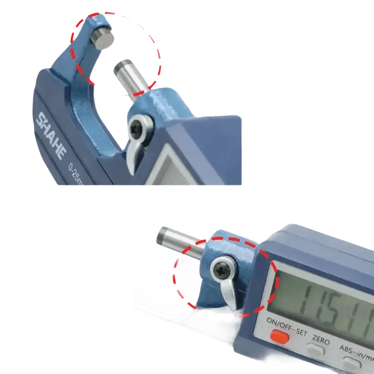 Digital Micrometer Extra Large LCD Screen - GiFTiFY