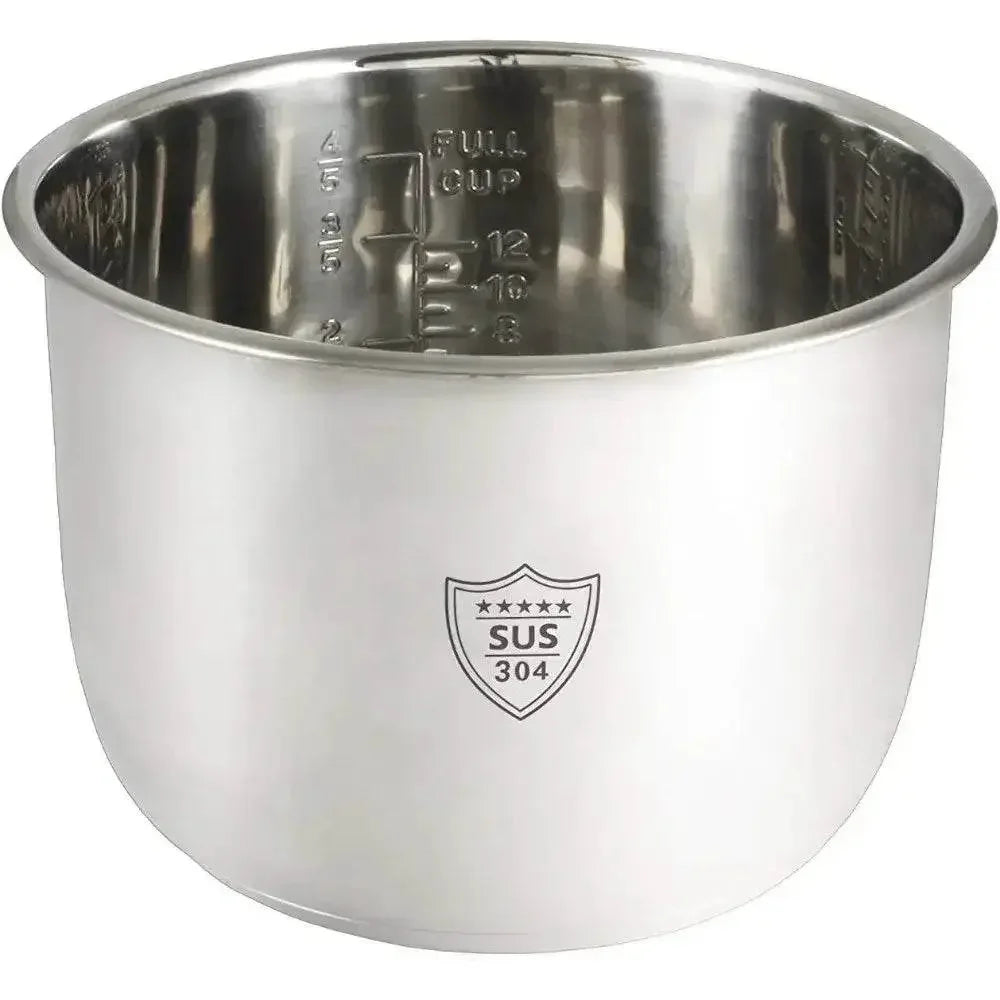 Digital Pressure Cooker, Silver, 6 quart, Multifunctional cookware, Preset Timer, Stainless Steel - GiFTiFY