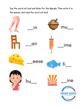 Consonant Digraphs - Printable Worksheets Plus Video - GiFTiFY