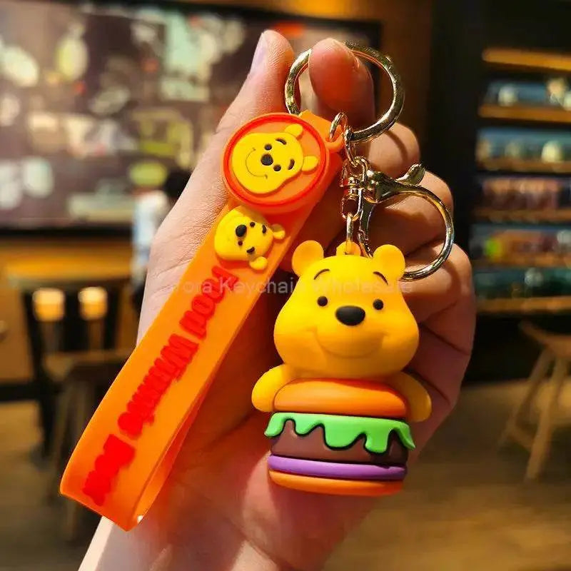 Disney Cartoon Anime Lilo and Stitch Pendant Keychains Holder Car Key Chain Key Ring Mobile Phone Bag Hanging Jewelry Gifts - GiFTiFY