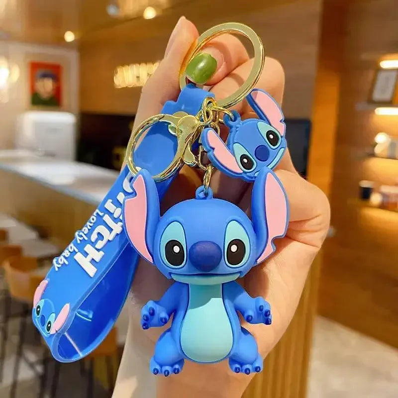 Disney Cartoon Anime Lilo and Stitch Pendant Keychains Holder Car Key Chain Key Ring Mobile Phone Bag Hanging Jewelry Gifts Toys & Games by Dropshee