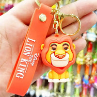 Disney Cartoon Anime Lilo and Stitch Pendant Keychains Holder Car Key Chain Key Ring Mobile