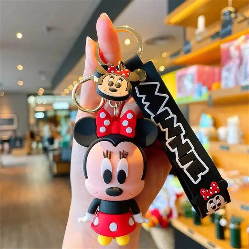 Disney Cartoon Anime Lilo and Stitch Pendant Keychains Holder Car Key Chain Key Ring Mobile Phone Bag Hanging Jewelry Gifts - GiFTiFY