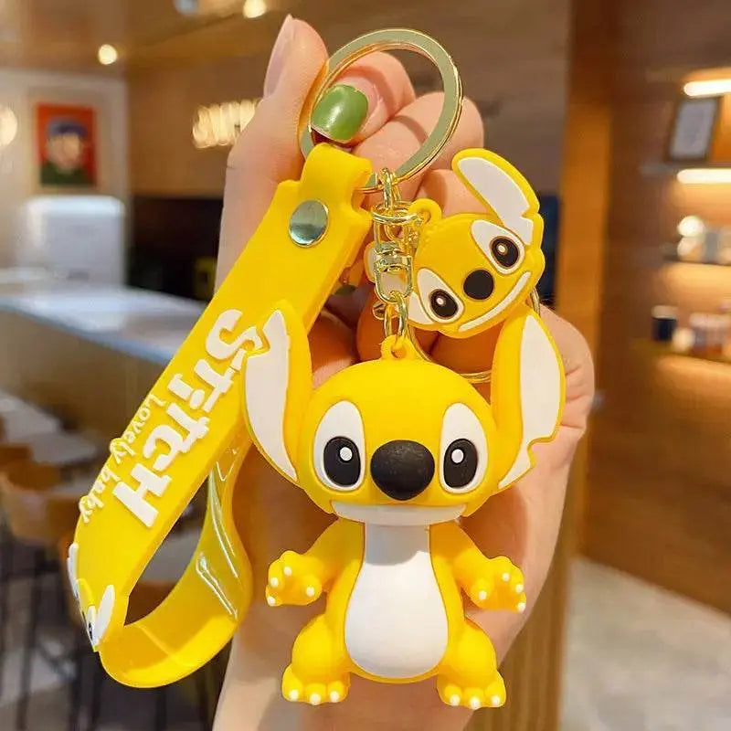 Disney Cartoon Anime Lilo and Stitch Pendant Keychains Holder Car Key Chain Key Ring Mobile Phone Bag Hanging Jewelry Gifts - GiFTiFY