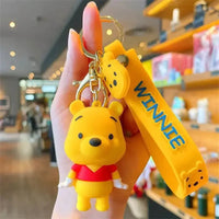 Disney Cartoon Anime Lilo and Stitch Pendant Keychains Holder Car Key Chain Key Ring Mobile