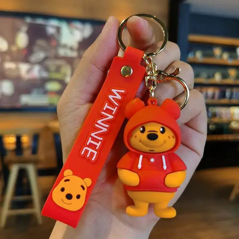Disney Cartoon Anime Lilo and Stitch Pendant Keychains Holder Car Key Chain Key Ring Mobile Phone Bag Hanging Jewelry Gifts - GiFTiFY