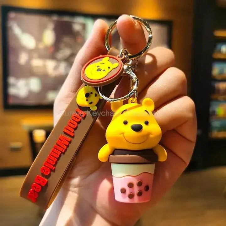 Disney Cartoon Anime Lilo and Stitch Pendant Keychains Holder Car Key Chain Key Ring Mobile Phone Bag Hanging Jewelry Gifts - GiFTiFY