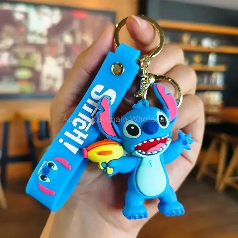 Disney Cartoon Anime Lilo and Stitch Pendant Keychains Holder Car Key Chain Key Ring Mobile Phone Bag Hanging Jewelry Gifts Toys & Games by Dropshee