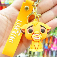 Disney Cartoon Anime Lilo and Stitch Pendant Keychains Holder Car Key Chain Key Ring Mobile