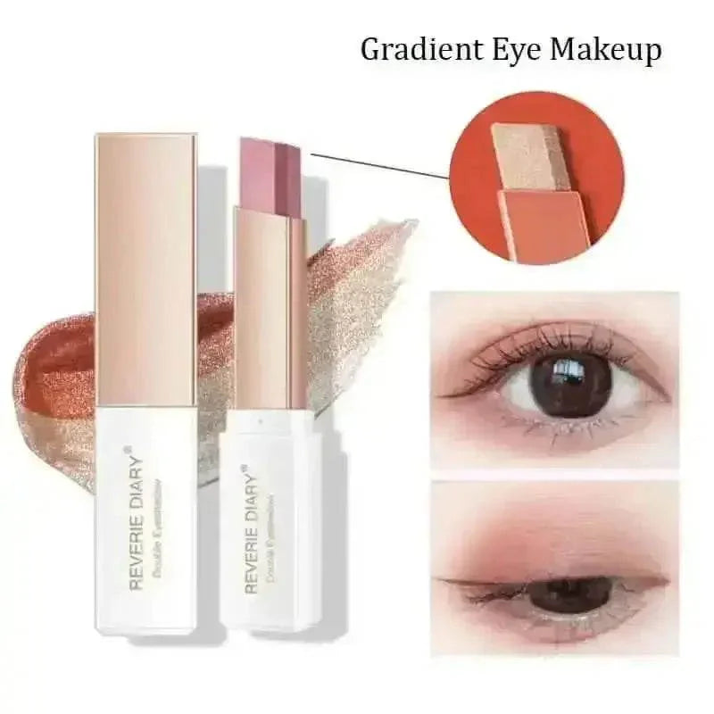 Double Color Glitter Eyeshadow Sticks Eye Shadow by Crataegus Makeup Store
