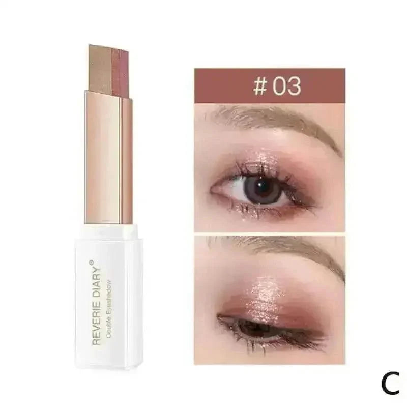 Double Color Glitter Eyeshadow Sticks Eye Shadow by Crataegus Makeup Store