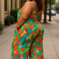 The Jenna Multi Print Jumpsuit - Plus Size