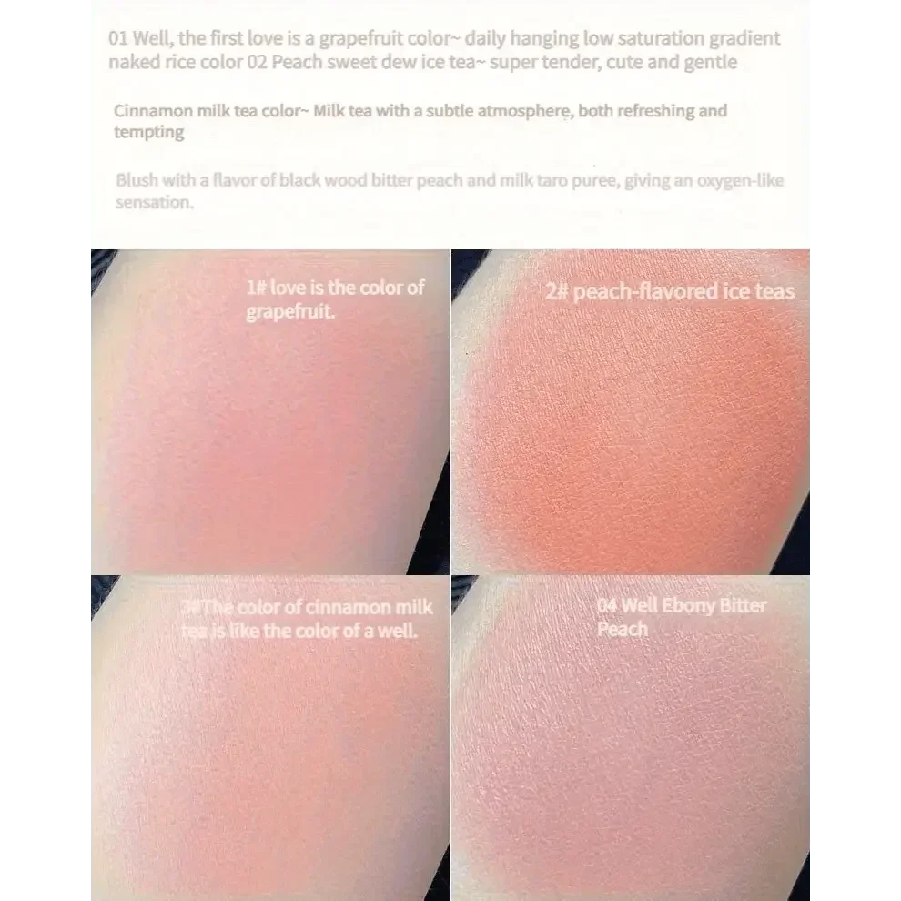 Dual Gradient Blush Highlights Natural Nude Makeup Brightening Cheek Purple Blue Female Niche Brand 2024 New - GiFTiFY